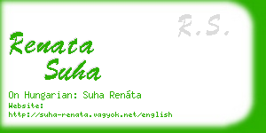 renata suha business card
